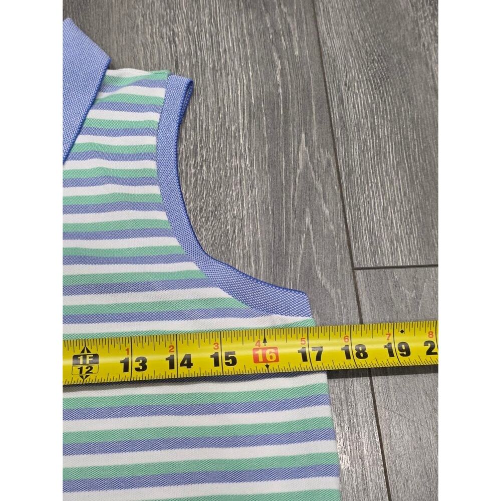 Polo Golf Ralph Lauren Top Women's Small Tailored Fit Striped Snap M A004955 - Picture 3 of 12